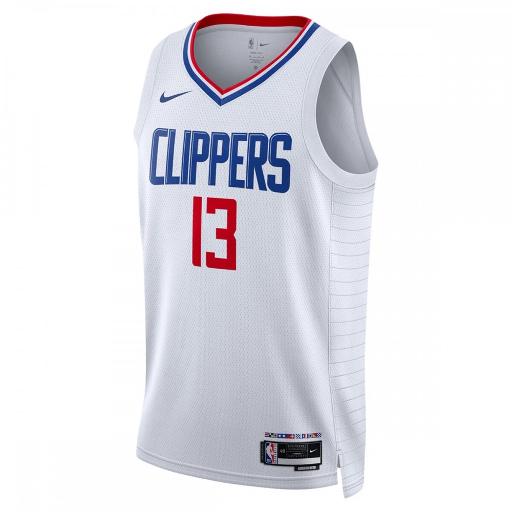 Paul George LA Clippers Unisex 2022/23 Swingman Jersey - Association Edition - White-Pro Kit Vault | Brand New 26/27 Sports Jerseys